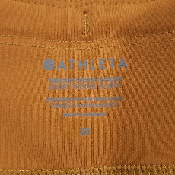 Athleta womens size 20 Orange Trekkie North Hiking Short Vacation Outdoor Travel - Picture 2 of 9